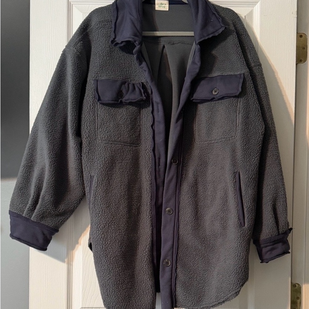 Women’s  Gray/navy Fleece Jacket
